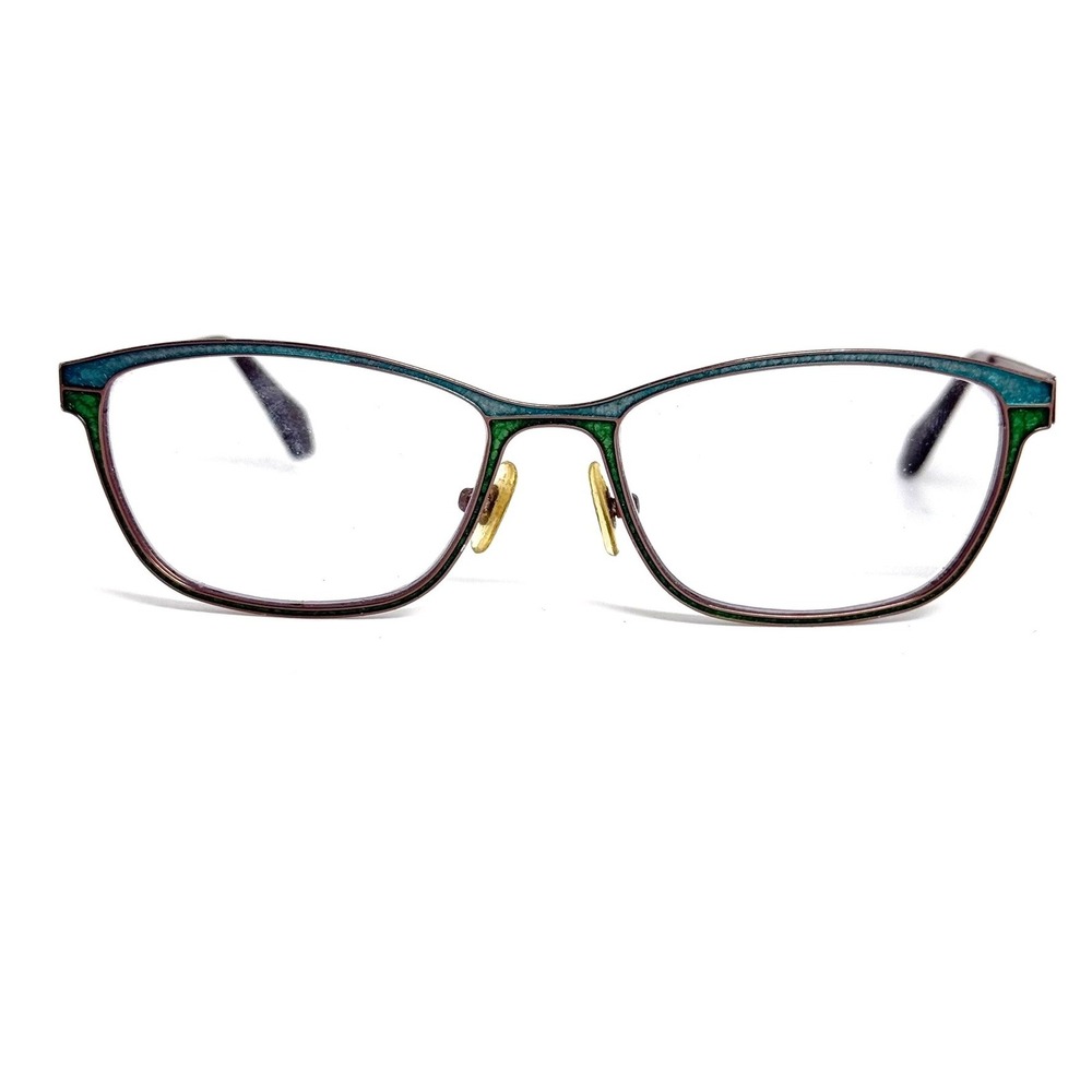 Czone The Netherlands A2213 COL.60 Bronze Teal Green Eyeglass Frames 52-17-140